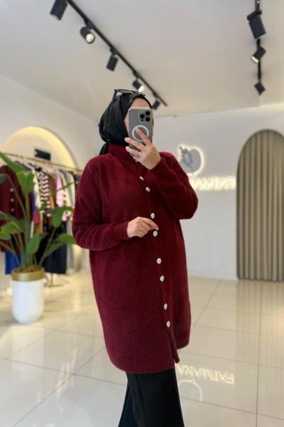 Premium Hırka Bordo