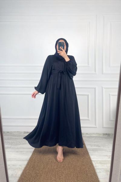 Queen Tesettür Elbise Lacivert