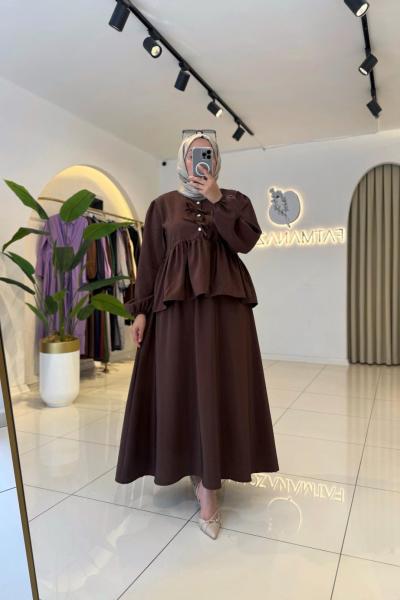 Qupra Takım Kahverengi