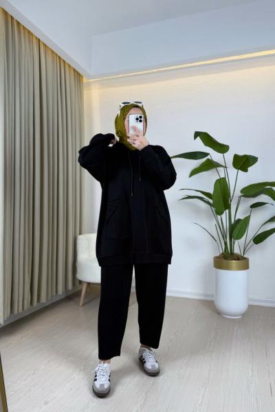 Rila Oysho Takım Siyah