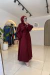 Roa Ferace Elbise Bordo