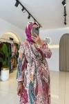 Şal Desen Gömlek Pembe