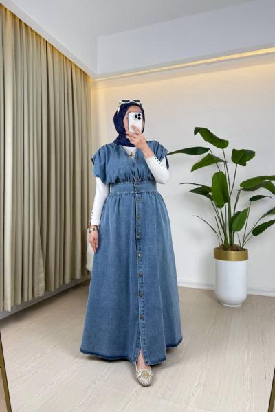 Samba Kot Elbise Mavi