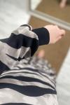 Şifon Tesettür Elbise Zebra