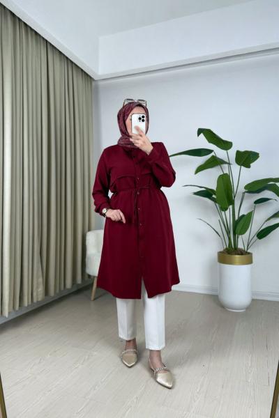 Sofran Gömlek Bordo