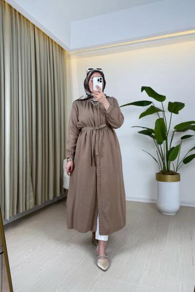 Tesa Müslin Gömlek Vizon