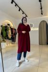 Triko Tunik Bordo