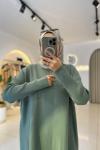 Triko Tunik Mint Yeşili