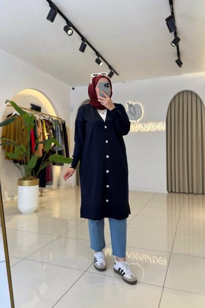 Vuala Merserize Hırka Lacivert