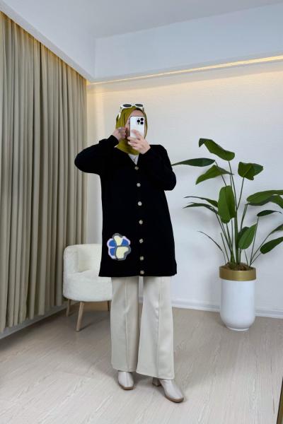 Yasmen Merserize Hırka Siyah