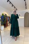 Karen Tesettür Elbise Yeşil