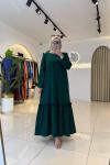 Karen Tesettür Elbise Yeşil