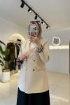 Leydia Blazer Ceket Krem