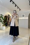Leydia Blazer Ceket Krem