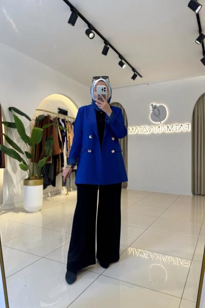 Leydia Blazer Ceket Mavi