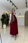 İp Askılı Jile Bordo Bordo