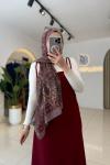 İp Askılı Jile Bordo Bordo