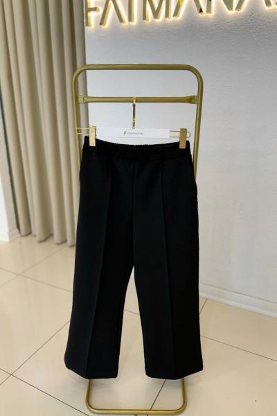 Bilek Boy Scuba Pantalon Siyah Siyah