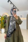 Batik Şal Siyah Haki Siyah