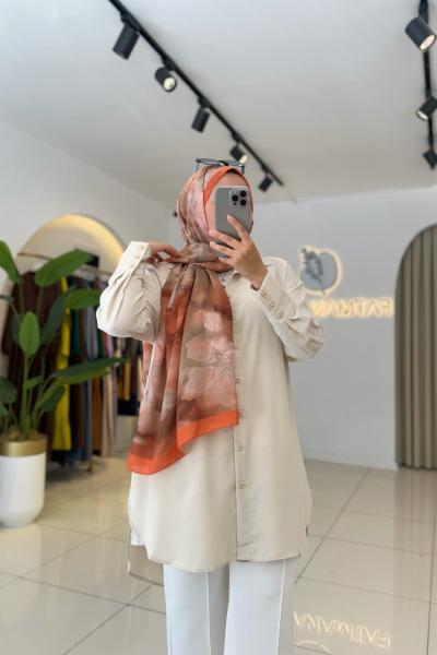 Batik Şal Turuncu Turuncu