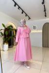 Kimono Takım Pembe Pembe