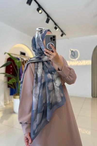 Batik Şal Gök Mavi Gök Mavi