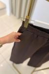Bilek Boy Scuba Pantalon Acı Kahve Acı Kahve
