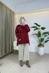 Dessa Merserize Tunik Bordo Bordo