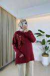 Dessa Merserize Tunik Bordo Bordo