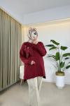 Dessa Merserize Tunik Bordo Bordo