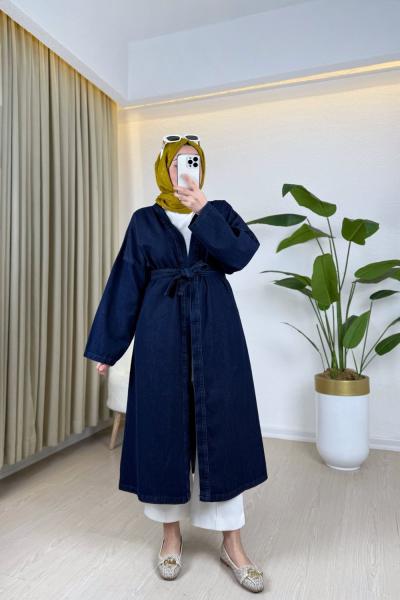 Kot Kimono Lacivert Lacivert