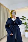 Kot Kimono Lacivert Lacivert