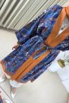 Mine Desenli Kimono Turuncu Turuncu