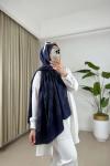 Almira Desen Şal Lacivert Lacivert