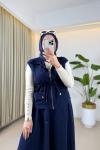 Elfida Yelekli Takım Lacivert Lacivert