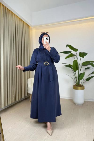 Nihal Elbise Lacivert Lacivert