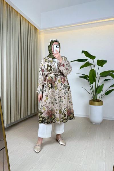 Rena Kimono Yeşil Yeşil