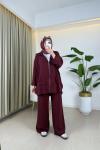 Esla Tensel Takım Bordo Bordo