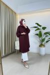 Asel Gömlek Bordo Bordo