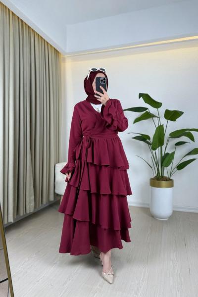Gaye Etekli Takım Bordo Bordo
