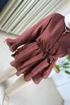 Miler Kat Kat Gömlek Kahverengi Kahverengi