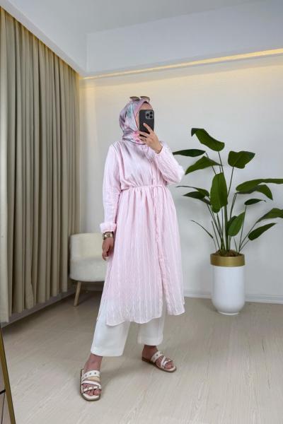 Karina Gömlek Pembe Pembe