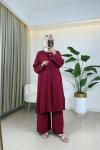 Esil Tensel Takım Bordo Bordo