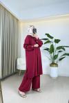 Esil Tensel Takım Bordo Bordo