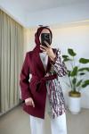 Erda Ceket Bordo Bordo