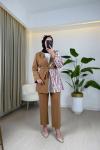 Lewi Krep Pantolon Camel Camel