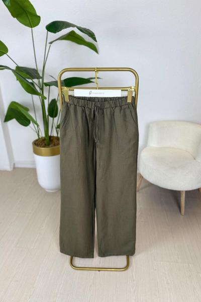  Vera Bol Paça Pantolon  Yeşil