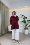 Meyra Merserize Tunik Bordo