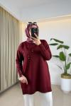 Meyra Merserize Tunik Bordo