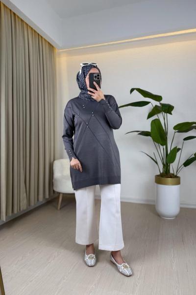 Meyra Merserize Tunik Gri